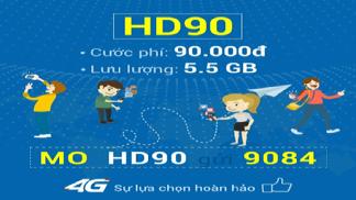 Thông tin và cách đăng ký gói HD90 Mobifone NEW 2021